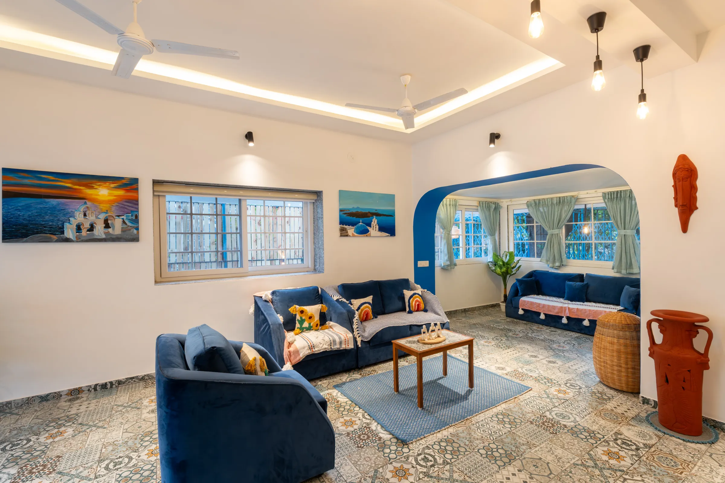 Casa Santorini, Lonavala – living room